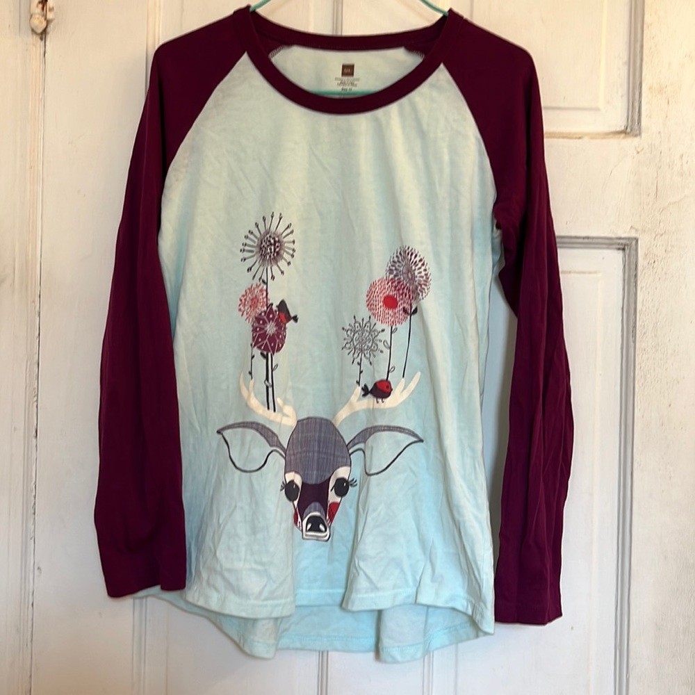 Tea Collection girls reindeer jersey in size 12